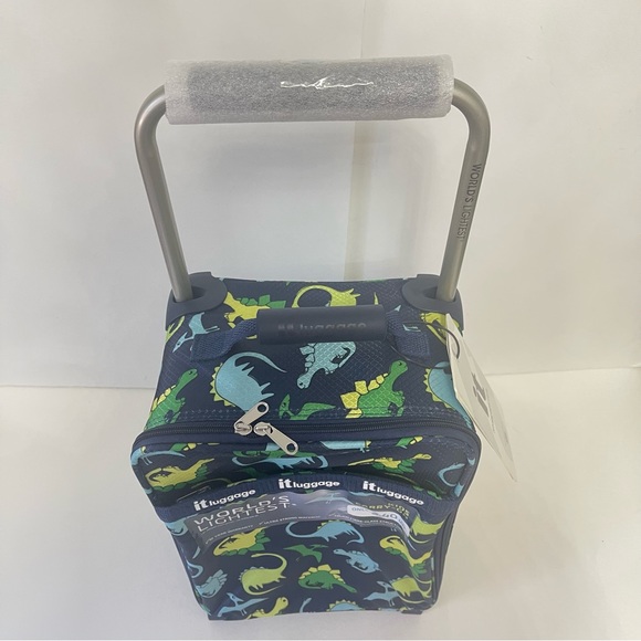 New Kids Small Carry On Luggage Bag- Perfect 4 Sleep Overs Dinosaur Theme - New! - Picture 6 of 16